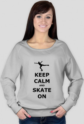 Bluza jasna KEEP CALM AND SKATE ON