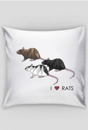 poduszka I love RATS 2