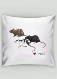 poduszka I love RATS 2