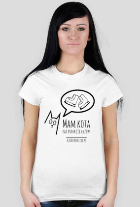 Koszulka -Mam kota na punkcie łyżew