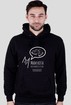 Bluza -Mam kota na punkcie łyżew CZARNA