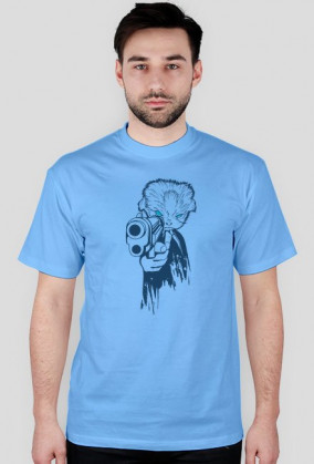 Koszulka gun męska jasnoniebieska