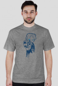 Koszulka gun męska siwa