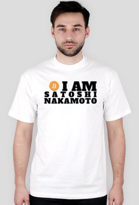 I Am Satoshi +backlogo [biała]