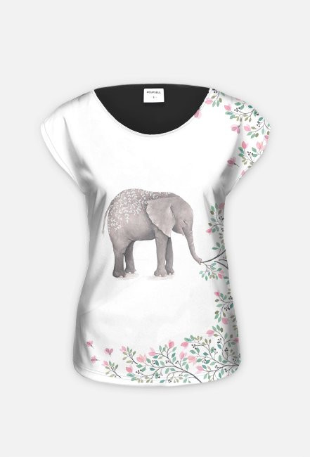 t-shirt damski słoń