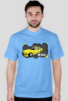 BMW E36 Yellow T-Shirt