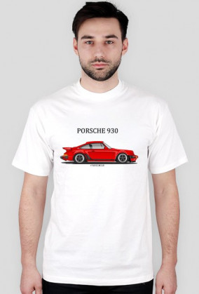 Koszulka Porsche 930 szara/biała