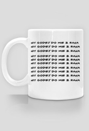 KUBEK Z NAPISEM W GWARZE ŚLĄSKIEJ