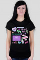 Koszulka tumblr girl pastel goth glitter bats
