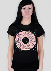 Koszulka tumblr girl pastel goth glitter donut doughnut pączek sparkle