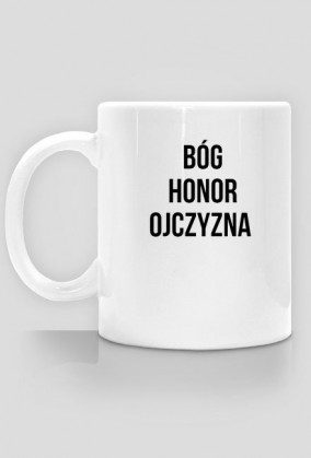 Kubek Bóg, honor ojczyzna