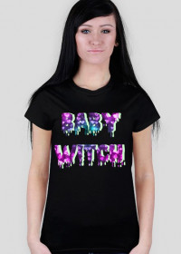 Koszulka kawaii pastel goth glitter baby witch