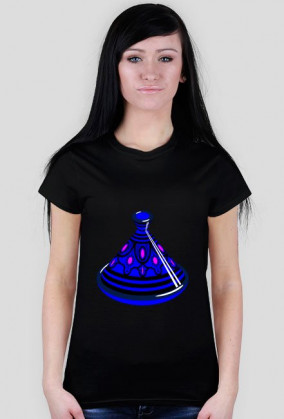 Blue Tajine. Prosty T-Shirt damski