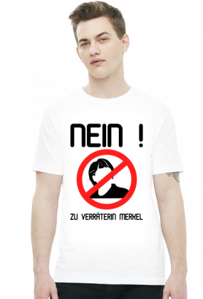 Nein zu Verräterin Merkel (t-shirt) dark image