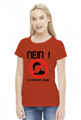 Nein zu Verräterin Merkel (woman t-shirt) dark image