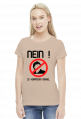Nein zu Verräterin Merkel (woman t-shirt) dark image