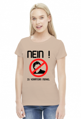 Nein zu Verräterin Merkel (woman t-shirt) dark image