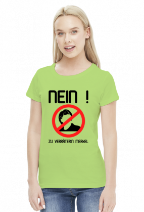 Nein zu Verräterin Merkel (woman t-shirt) dark image