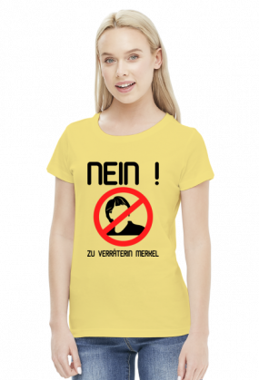 Nein zu Verräterin Merkel (woman t-shirt) dark image