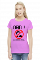 Nein zu Verräterin Merkel (woman t-shirt) dark image