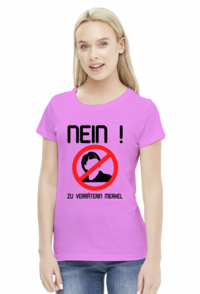 Nein zu Verräterin Merkel (woman t-shirt) dark image