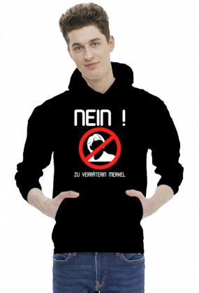 Nein zu Verräterin Merkel (hoodie) light image