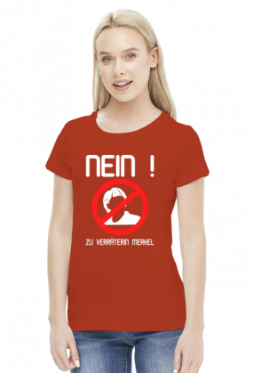 Nein zu Verräterin Merkel (woman t-shirt) light image