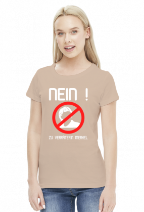 Nein zu Verräterin Merkel (woman t-shirt) light image