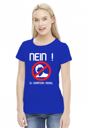 Nein zu Verräterin Merkel (woman t-shirt) light image