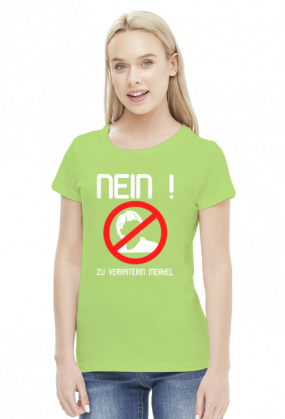 Nein zu Verräterin Merkel (woman t-shirt) light image