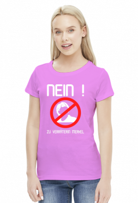 Nein zu Verräterin Merkel (woman t-shirt) light image