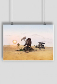 Vulture cartoon poster