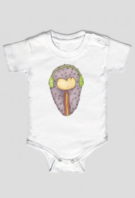 Zwierzątka-body z jeżykiem (białe)