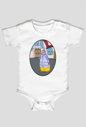 Człowiek z parasolem - body dziecięce