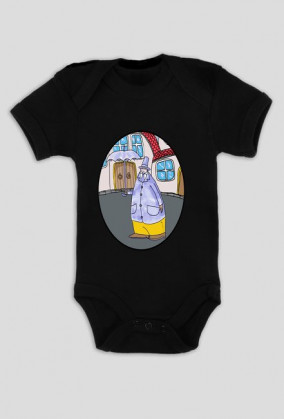 Człowiek z parasolem - body dziecięce