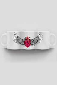 Serce ze skrzydłami-kubek