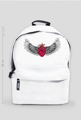Serce ze skrzydłami-plecak