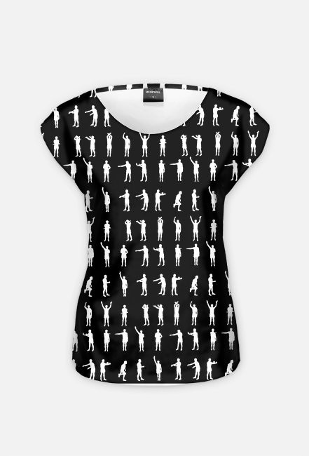 Fullprint black damski