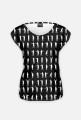 Fullprint black damski