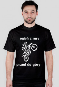 Ogień z rury przód do góry