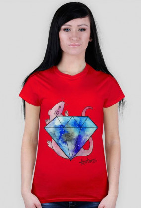 T-shirt with diamond rat!