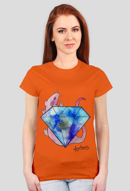 T-shirt with diamond rat!