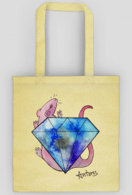 Bag with diamond rat