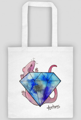 Bag with diamond rat