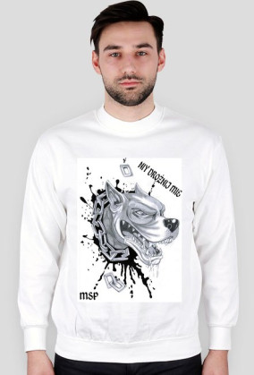 BLUZA Z WŚCIEKŁYM PSEM