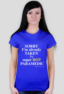 T-shirt damski SORRY PARAMEDIC