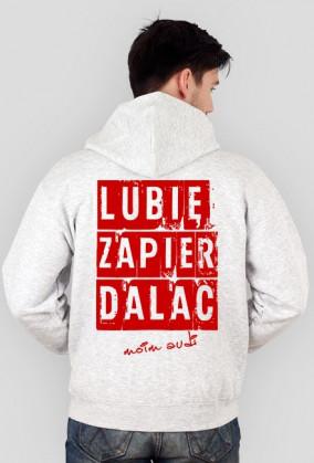 'Lubię zapier* moim Audi' bluza męska,rozpinana z kapturem