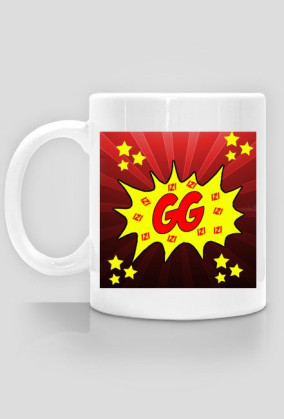 Kubek z napisem "GG izi "