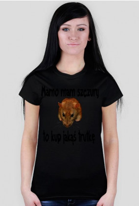 Koszulka Damska Mamo mam szczury
