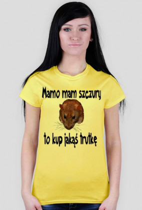 Koszulka Damska Mamo mam szczury